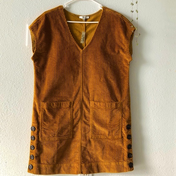NWT Madewell Corduroy Dress - Picture 1 of 4